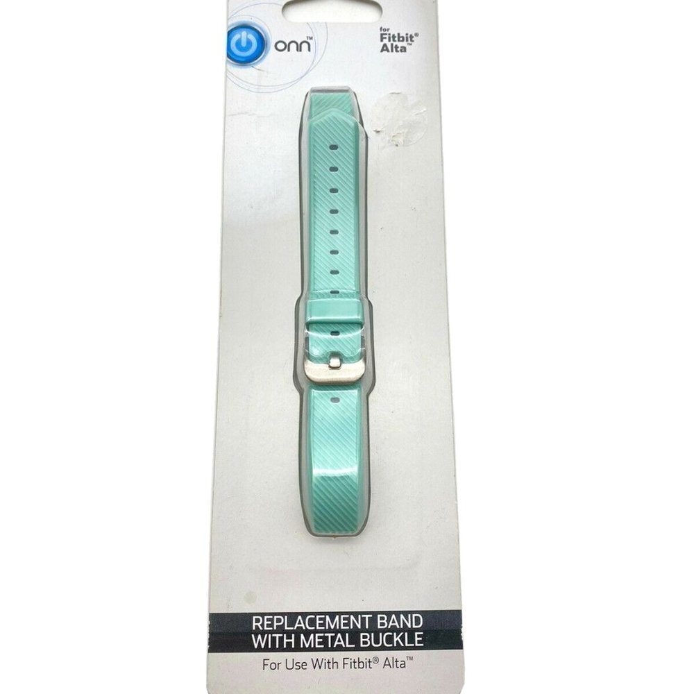 Fitbit Alta Onn Replacement Band Aqua Green With Metal Buckle‎ New
